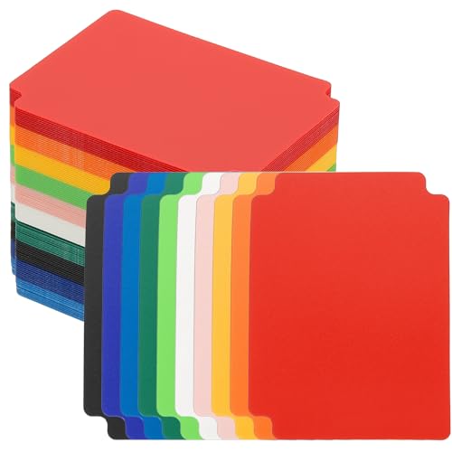 PATIKIL Trading Card Dividers, 100 Pcs Index Card Football Card Sorter Storage Boxes Organizer Tray Accessories for Sports Game Baseball Card, 10 Colors - color: Multicolors