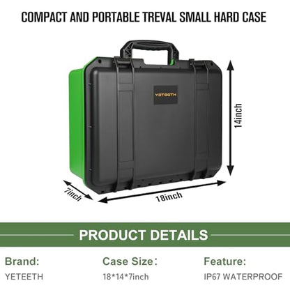 Storage Case for Xbox Series X - Hard Shell Travel Cases with Custom Foam | IP67 Waterproof Series X Carrying Cases, Fits for Xbox Console, Controllers, Headset, Charger and Accessories, Only Case