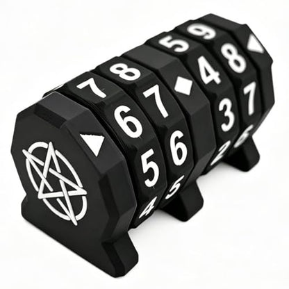 Board Game Life Counter, 4-Digit Wheel Trackers for 0-9999 Single Player and 0-99 Dual Player Modes, MTG Life Counter, Professionally Made for TCG, DND, RPGs, and MTG, Card and Tabletop Games (Black) - color: Black