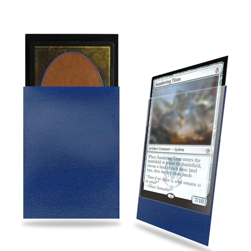 Blue Card Sleeves 200 Pack Compatible with MTG Card Sleeves,Sturdy Sleeves | Matte Back Finish, Perfect Shuffling - Protect All Your Trading Cards Collectible Cards, Never Tear - color: Blue, size: 200 pack Card Sleeves