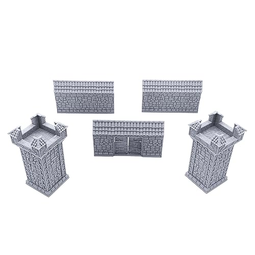 Ironhelm Barracks - DND Terrain Compatible with Dungeons and Dragons, 28mm Miniature Wargaming, Tabletop RPGs, Wargame Scenery