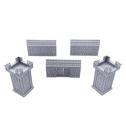 Ironhelm Barracks - DND Terrain Compatible with Dungeons and Dragons, 28mm Miniature Wargaming, Tabletop RPGs, Wargame Scenery