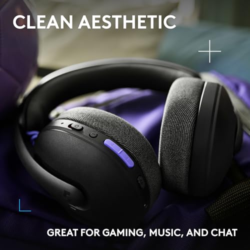 Logitech G325 Lightspeed Wireless Gaming Headset - Black | All-Day Comfort, Built-in Mic with Noise Reduction, 24-Bit Audio, 24+ Hr Battery Life, for PC, PlayStation, Switch, Mobile - color: Black
