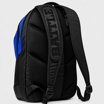 Battle Vault Backpack - Lightweight & Durable Bag With Large Front Pocket, Adjustable Shoulder Straps, Soft-Lined Top Sleeves - color: Royal/White