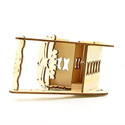 Unique Skeleton Style RPG Dice Tray Modular Dice Tumbler Box for Board Games & D&D, Wooden Carving Roll Holder Castle Dragon Design Gaming Accessories