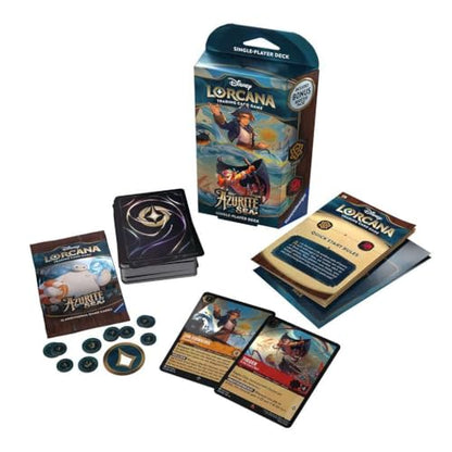 Ravensburger Disney Lorcana TCG: Azurite Sea - Amber & Ruby Single-Player Starter Deck | Engaging Gameplay | Over 200 Original Disney Artworks | Ideal for Ages 8+