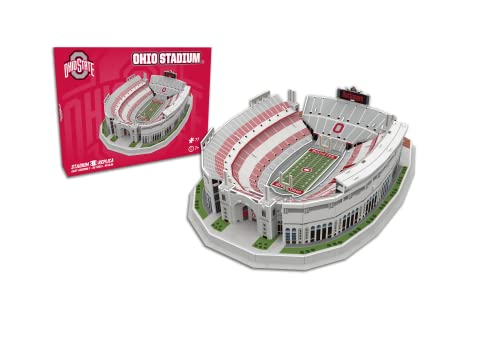 Pro Lion 3D Jigsaw Puzzle of Ohio Stadium Construction Building Kits - 77 Pieces | Ohio State Buckeyes Football Gifts for Boys, Adults, Men & Kids Aged 7+ | Puzzles Games Kit for Creative Fans - style: Ohio State Buckeyes
