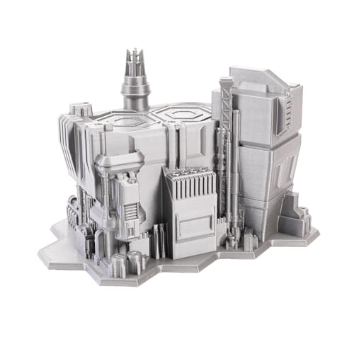 Tabletop Terrain 6mm Sci-Fi Cityscape Bundle 3 with Hexes for Miniatures Games Such as Epic Battletech Adeptus Titanicus (Bundle 3 with Hexes) - size: Bundle 3 with Hexes