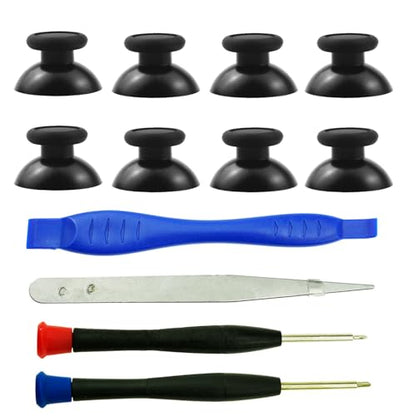 8 Replacement Thumbstick Joystick Analog for Nintendo Switch Pro Controller | CTHTBZ 8PCS Black 3D Thumb Sticks With Screwdriver