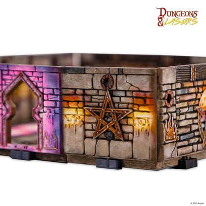 Dungeons & Lasers: Warlock Altar - 18 Piece Modular Design - RPG Terrain for DND and 5E Compatible Tabletop Games - Unpainted and Unassembled - Ages 14+