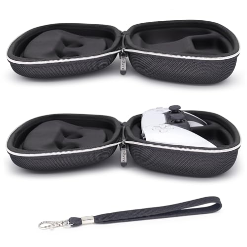 Carry Case Compatible with PS5 DualSense Wireless Controller, PlayStation 5 Controller Holder Travel Safekeeping Protective Case Storage Bag - color: Black