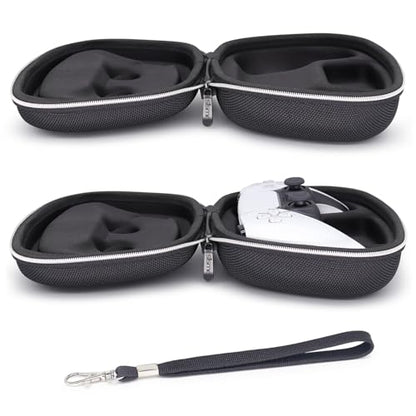 Carry Case Compatible with PS5 DualSense Wireless Controller, PlayStation 5 Controller Holder Travel Safekeeping Protective Case Storage Bag - color: Black