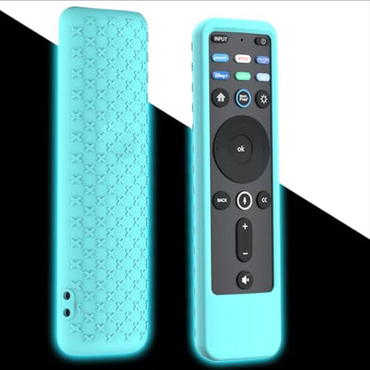 Case for Vizio XRT260 Voice Remote Control 2023/2021, Cover for VIZIO XRT260 Smart TV Remote Silicone Skin Sleeve Glow in The Dark Blue - color: Glow Blue