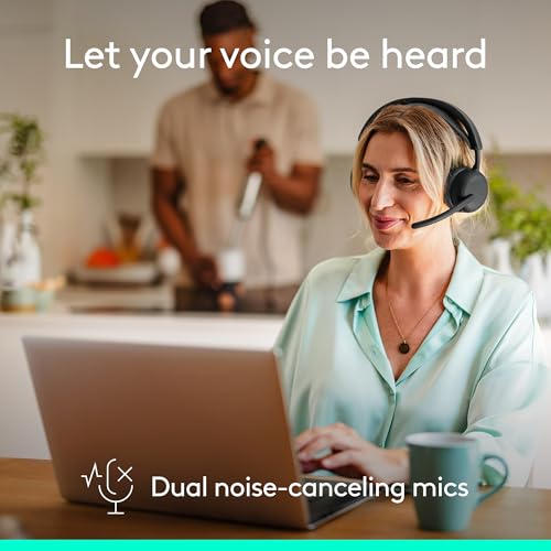 Logitech Zone Wireless 2 ES Noise Canceling Headset - Black | Noise-canceling wireless headset, adaptive hybrid ANC, Bluetooth connectivity - color: Black, style: Wireless