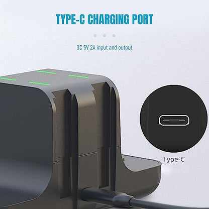6 in 1 Controller Charging Dock Station for Pro, Fast Charging Station with Indicator Light, Controller Charger for 4 and 2 Pro