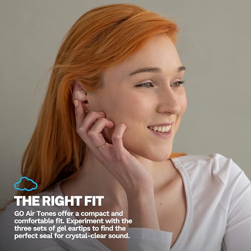 JLab Go Air Pop+ Tones True Wireless Earbuds, in Ear Headphones, Bluetooth Earphones, 35H Playtime Ear Buds, Bluetooth Earbuds with Microphone, USB-C Charging Case, Dual Connect, EQ3 Sound, (474 C) - color: F-474 C, style: Tones+