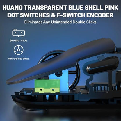 ATTACK SHARK x Ajazz AJ159P Gaming Mouse with Magnetic RGB Charging Dock,2.4G Wireless Gaming Mouse PAW3395 Sensor 26K DPI,1K Polling,6 Programmable Buttons,Ergonomic Computer Mice USB3.0 for PC/MAC - color: AJ159P Black