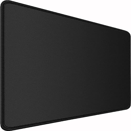 Large Extended Long Mousepad, 47.2x23.6 in Large Gaming Non-Slip Mouse Pad | Gaming MousePad, Water Resist Non-Slip Mousepad Rubber Base Long XXL Large Extended Mat for Work & Gaming, Office Home, Black - color: Black, size: 47.2L x 23.6W inches