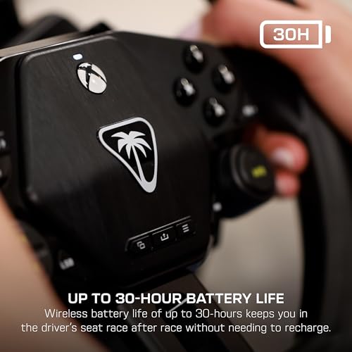 Turtle Beach Racer Wireless Racing Wheel System Officially Licensed for Xbox Series X|S & Xbox One and Windows PCs – Complete Design, Reliable Wireless Connection, up to 30Hr Battery– Black - style: Wireless Racing Wheel