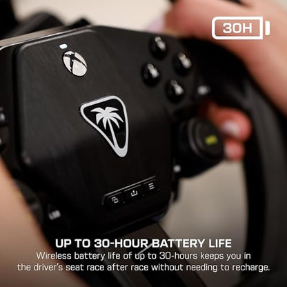 Turtle Beach Racer Wireless Racing Wheel System Officially Licensed for Xbox Series X|S & Xbox One and Windows PCs – Complete Design, Reliable Wireless Connection, up to 30Hr Battery– Black - style: Wireless Racing Wheel
