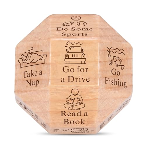 Funny Retirement Gift Dice for Men Women, 2026 Wooden Dice Retired Gift for Him Her, Funny Decision Dices Happy Retirement Gifts for Teacher Coworker, Going Away Leaving Farewell