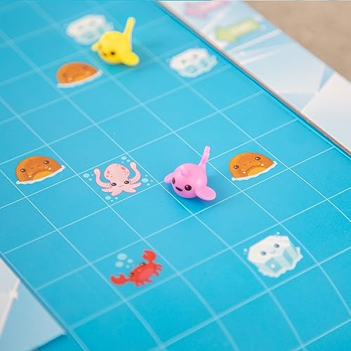 Peaceable Kingdom Narwhal Waterfall Cooperative Game – Fun Games for Kids Ages 6 and Up - Fast-Paced Kid Board Games – Includes Moving Gameboard for Extra Excitement