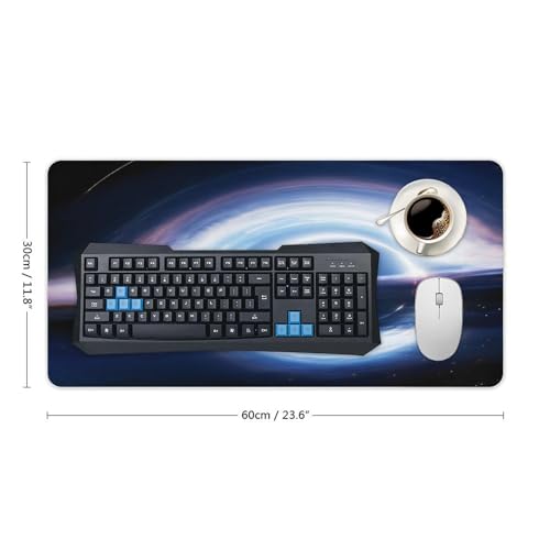 Gaming Mouse Pad, Interstellar Black Hole Mouse Pad 11.8x23.6 Inch Large Extended Computer Mouse Mat Keyboard Full Desk Mousepad for Gaming, Office, Home - color: Style-9, size: 11.8 x23.6-Inch