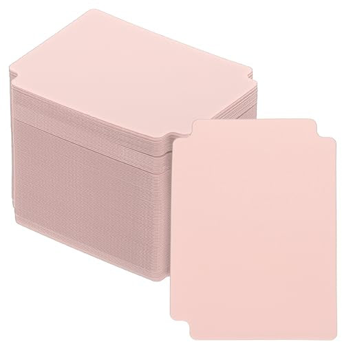 PATIKIL Trading Card Dividers, 100 Pcs Index Card Football Card Sorter Storage Boxes Organizer Tray Accessories for Sports Game Baseball Card, Pink - color: Pink