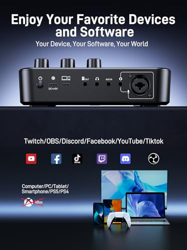MAONO G1 NEO & PD200XS Gaming Bundle: Audio Mixer and XLR Dynamic Mic | noise reduction, live podcast sessions, recording, creator desk setup, fun controls, complete starter streaming workflow
