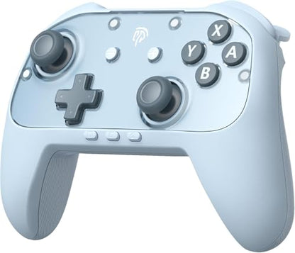 EasySMX S10C Switch 2 Pro Controller with Instant Wake-Up, Hall Effect Joysticks, HD Rumble, Motion Control, 2 Back Buttons, Turbo, C Buttons, for Switch 2/Switch/PC/iOS/Android - color: Blue