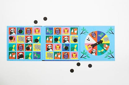 Mudpuppy Wild Bingo – Animal Version of Travel-Friendly Magnetic Board Game with Adorable Illustrations of Animals for Children Ages 4 to 10, 2 Players - style: Wild Bingo