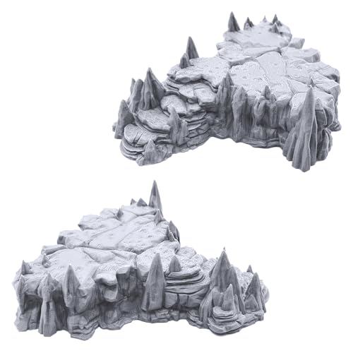 EnderToys Raised Caverns - DND Terrain Scenery for Tabletop 28mm Miniatures Wargame