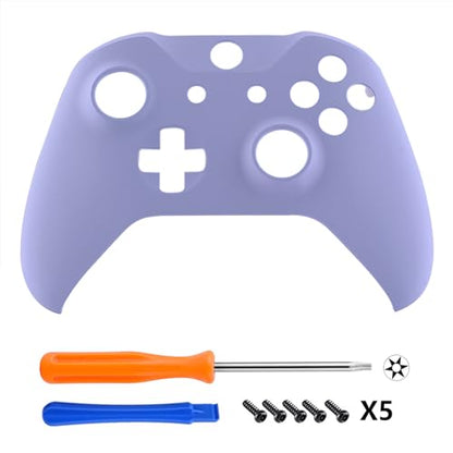 eXtremeRate Replacement Front Housing Shell for Xbox One S/X Controller, Light Violet Custom Kit Faceplate Cover Case for Xbox Wireless Controller (Model 1708) - Controller NOT Included - color: Light Violet