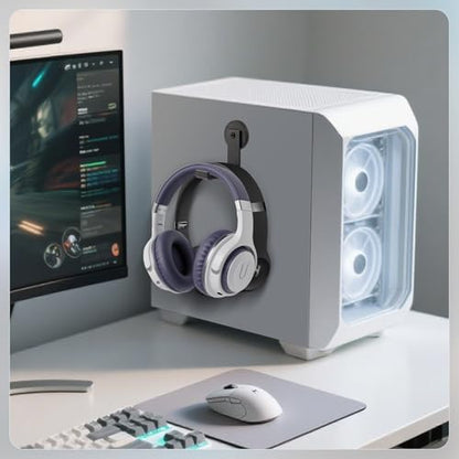 Magnetic Headphone Holder, Headphone Hanger for Desk & Table, 1PCS | Aluminum Headset Hooks, Headphone Mount Stand with Rubber Pad, Compatible with All Computer/Gaming Headsets