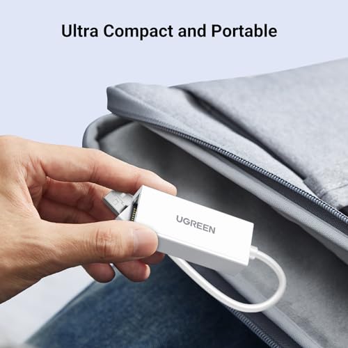 UGREEN USB to Ethemet Adapter, 10/100Mbps Network Adapter, with AX88772D Chip RJ45 Wired LAN Dongle for Laptop, Compatible with Nintendo Switch MacBook ChromeBook Windows macOS Linux (Not for Wii) - color: White