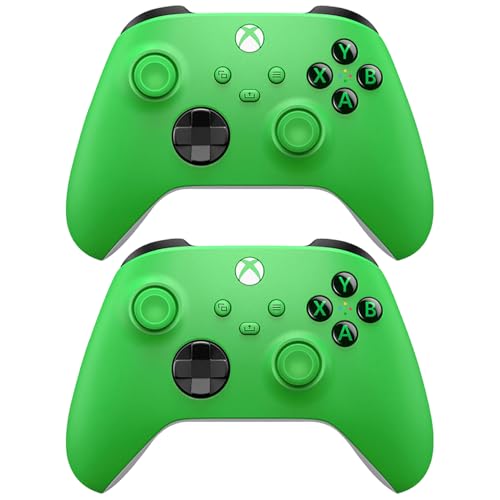 Microsoft Xbox Wireless Velocity Green Gaming Controller EP2-29915 2 Pack