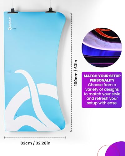 Arozzi Arena Gaming Desk Pad D005 | Full Desk Mouse Pad, Washable Desk Mat, Anti-Slip Rubber Base, Water-Resistant Surface - color: D005
