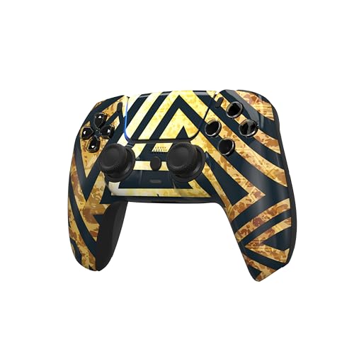 ProControllers LLC Custom Wireless Controller for PS5 - Hand Airbrushed & Multiple Designs Available (Golden Apex) - color: Golden Apex