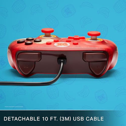 PowerA Enhanced Nintendo Switch and Switch 2 Wired Controller - Donkey Kong Flex, Gamepad, game controller, wired controller, officially licensed - color: Donkey Kong Flex