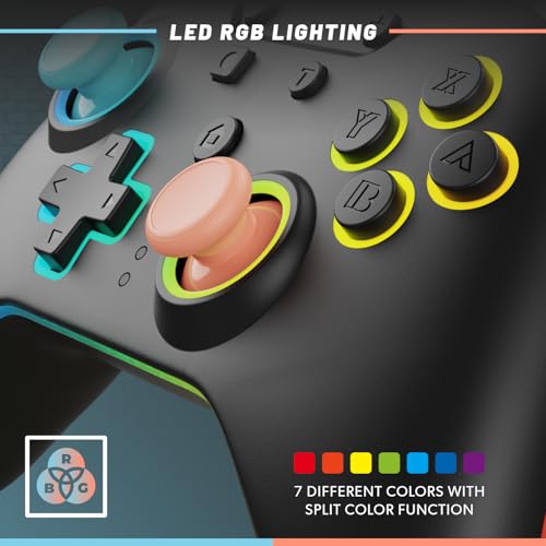 Armor 3 - NuRival Wireless Pro Controller for Nintendo Switch 2 / OLED/Switch – Hall Effect Joysticks, Anti-Stick Drift, Pulse Feedback, Gyro Motion Controls, Remappable Buttons