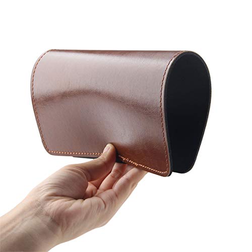 Non-Slip Rubber Base Leather Mousepad for Laptop Computer PC Personality Desings Gaming Mouse Pad Mat 9.45 X 7.87 inch (Leahter Mouse Pad-Coffee, 9.45 X 7.87 inch) - color: Leahter Mouse Pad-Coffee
