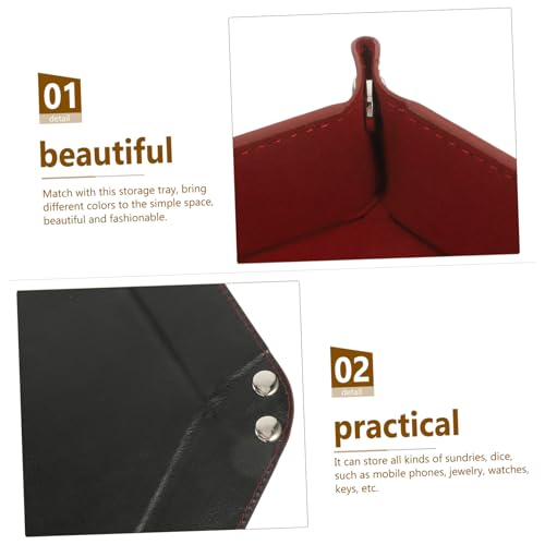 Creative Pu Dice Storage Tray Folding Dice Holder for Tabletop Games Elegant Deep Design for Home Decor and Organization