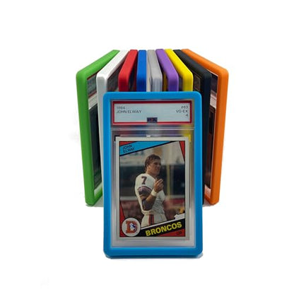 PSA Slab Guard Bumper for Standard PSA Graded Cards | Strong TPU, Exact Fit, Snap Tight Protection | Shock Absorption | Matte Finish PSA Slab Guard Protector (Light Blue) - color: Light Blue