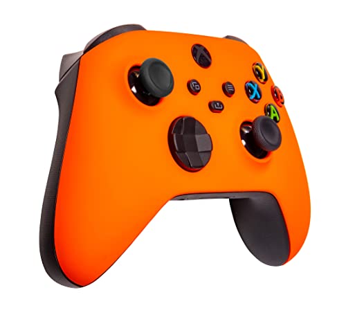 Xbox One Series X S Custom Soft Touch Controller - Soft Touch Feel, Added Grip, Neon Orange Color - Compatible with Xbox One, Series X, Series S - color: ORANGE XS