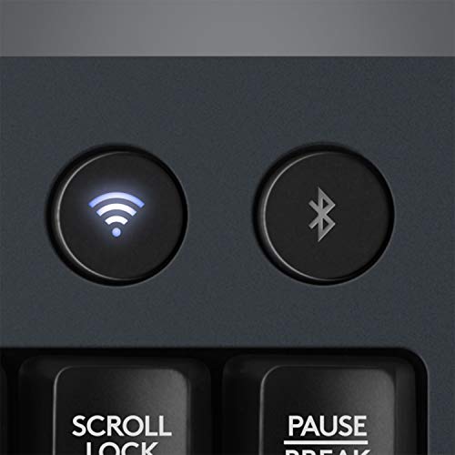 Logitech G613 Lightspeed Wireless Mechanical Gaming Keyboard, Multihost 2.4 GHz + Blutooth Connectivity - Black