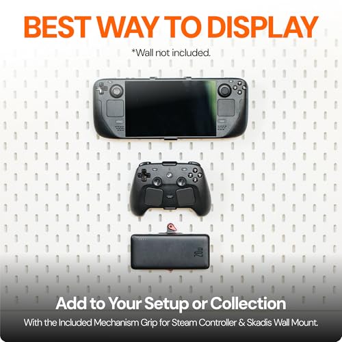Mechanism Basegrip for Steam Controller + Skadis Wall Mount Bundle | Standard Wall & Skadis Board Compatible | Steam Controller Accessories to Store, Display & Play Your Way - color: Skadis Bundle