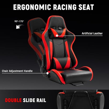 Dardoo Flight Simulator Cockpit with Seat Adjustable Fit for Logitech G923, for Saitek, for Thrustmaster T80 T150 HOTAS Warthog, Game Mount, Without Wheel, Shifter Pedal