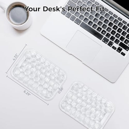 Ospelelf Ergonomic Elbow Rest for Desk, Gel Keyboard Wrist Rest Support, Arm Rest Pad for Mouse, 2 Pack - style: 2-Pack