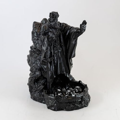 DND Dice Tower God Dice Tower DND Accessories | dnd dice tray for RPG Games Tabletop Games Such Dragons and Dungeons - color: Black