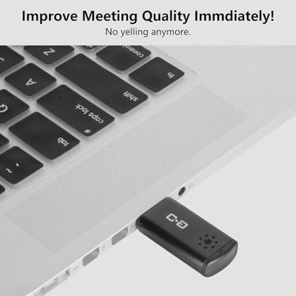 Mini USB Microphone for Laptop & Desktop, Plug-and-Play | High-Sensitivity USB Mic for Clear Voice Pickup, Compact and Portable, Ideal for Work and Study